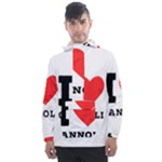 I love cannoli  Men s Front Pocket Pullover Windbreaker