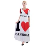 I love cannoli  Half Sleeves Maxi Dress