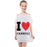 I love cannoli  Kids  One Piece Chiffon Dress