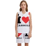 I love cannoli  Kids  Basketball Mesh Set