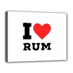 I love rum Canvas 14  x 11  (Stretched)