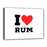 I love rum Canvas 16  x 12  (Stretched)