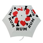 I love rum Mini Folding Umbrellas