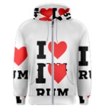 I love rum Men s Zipper Hoodie