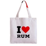 I love rum Zipper Grocery Tote Bag