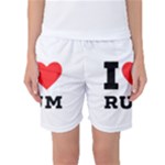 I love rum Women s Basketball Shorts