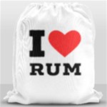 I love rum Drawstring Bag (Large)