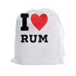 I love rum Drawstring Pouch (2XL)