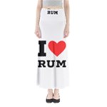 I love rum Full Length Maxi Skirt