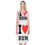 I love rum Midi Sleeveless Dress