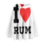 I love rum High Waist Skirt