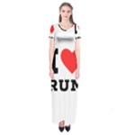 I love rum Short Sleeve Maxi Dress