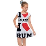 I love rum Kids  Cap Sleeve Dress