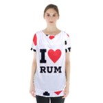 I love rum Skirt Hem Sports Top