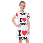 I love rum Kids  Drop Waist Dress