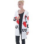 I love rum Longline Hooded Cardigan