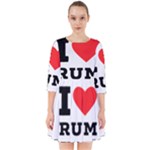 I love rum Smock Dress