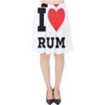 I love rum Velvet High Waist Skirt