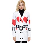 I love rum Button Up Hooded Coat 