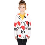 I love rum Kids  Double Breasted Button Coat