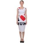 I love rum Sleeveless Pencil Dress