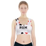 I love rum Sports Bra With Pocket