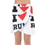 I love rum Wrap Front Skirt