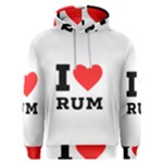 I love rum Men s Overhead Hoodie