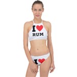 I love rum Racer Front Bikini Set