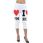 I love rum Lightweight Velour Capri Leggings 