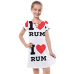 I love rum Kids  Cross Web Dress