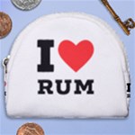 I love rum Horseshoe Style Canvas Pouch