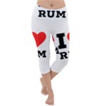 I love rum Lightweight Velour Capri Yoga Leggings