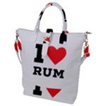 I love rum Buckle Top Tote Bag