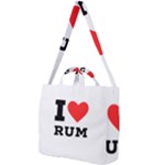 I love rum Square Shoulder Tote Bag