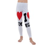 I love rum Kids  Lightweight Velour Leggings