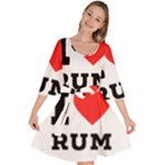 I love rum Velour Kimono Dress