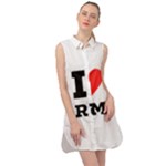 I love rum Sleeveless Shirt Dress