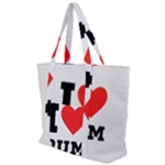 I love rum Zip Up Canvas Bag