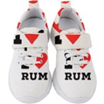 I love rum Kids  Velcro Strap Shoes