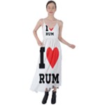 I love rum Tie Back Maxi Dress