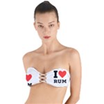 I love rum Twist Bandeau Bikini Top