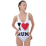 I love rum Side Cut Out Swimsuit