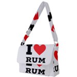 I love rum Full Print Messenger Bag (L)