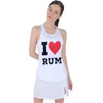 I love rum Racer Back Mesh Tank Top