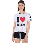 I love rum Open Back Sport Tee