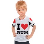 I love rum Kids  Sports Tee