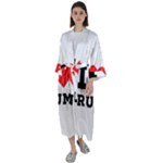 I love rum Maxi Satin Kimono