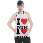 I love rum Men s Sleeveless Hoodie