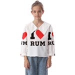 I love rum Kids  Sailor Shirt